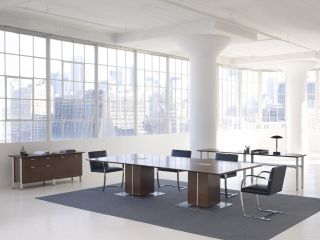 现代办公室布置效果图室内设计现代简约风格