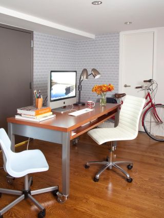 简约美式小型办公室装潢效果图大全