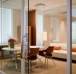时尚现代风格办公室玻璃墙效果图