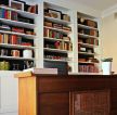 现代简约古典风格办公室书柜装饰