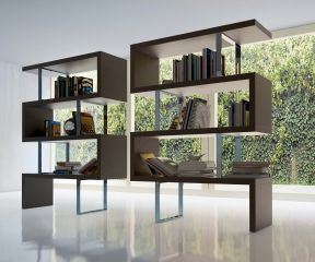 家庭办公室简单书柜装饰设计图