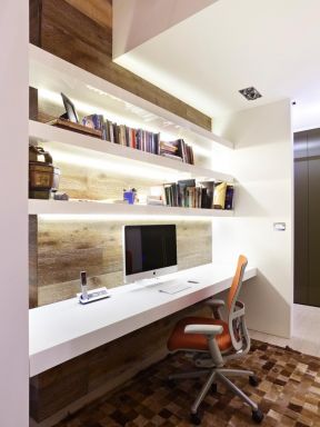 简单办公室室内书柜设计