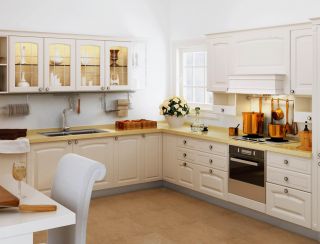 欧式家装小型别墅厨房设计效果图