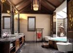 浴室新中式家具元素装修图片