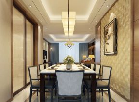 室内餐厅新中式家具元素装修效果图大全