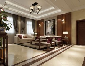 别墅室内设计新中式家具元素效果图片