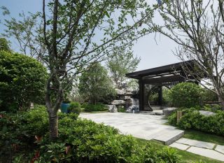 中式园林休闲区装饰景观元素装修效果图片