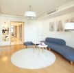 2023现代小户型客厅多人沙发装修效果图片