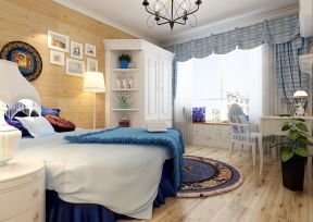 家装地中海风格女孩卧室装潢效果图片