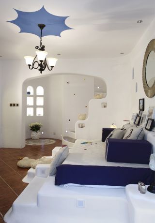 地中海别墅风格女孩卧室装潢图片