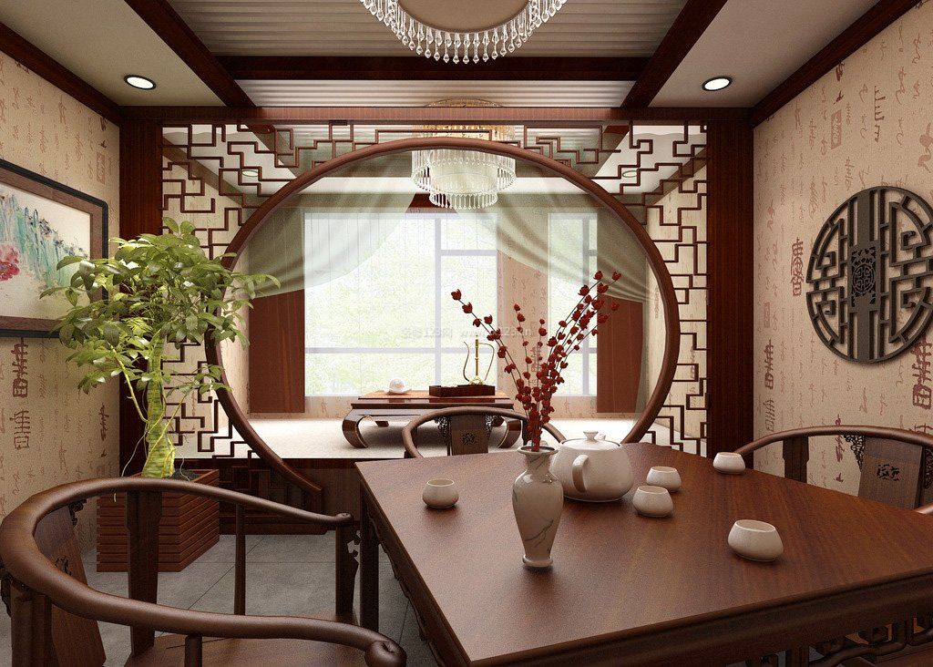 茶楼室内装饰装修设计效果图