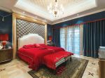 古典欧式卧室设计布艺窗帘装修效果图片