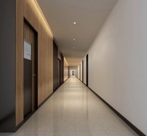 办公室走廊效果图 现代简约风格图片