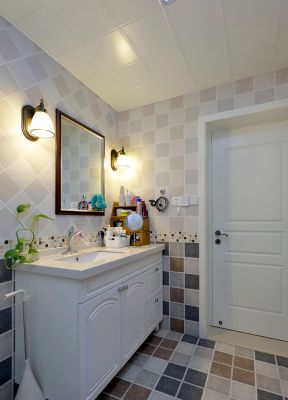 卫生间瓷砖墙面砖 田园室内设计效果图