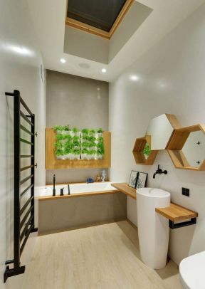 日式田园风格 家居浴室装修效果图