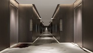四星级酒店走廊设计装修效果图
