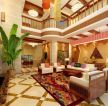 5万东南亚风格复式别墅室内设计图片
