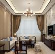 中式小户型室内客厅天花装修设计图