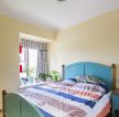 地中海风格家庭双人床装修效果图片