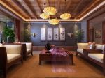 5万东南亚风格客厅沙发背景墙挂画装修图