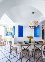 地中海风格家庭简约餐厅装修效果图