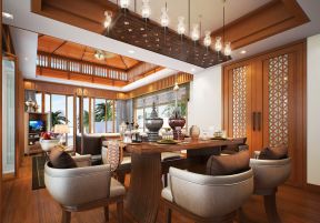 5万东南亚风格 客餐厅装修效果图