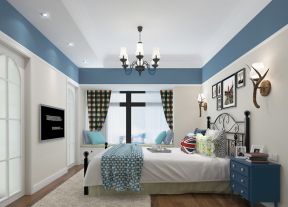 地中海风格家庭 简约卧室装修效果图