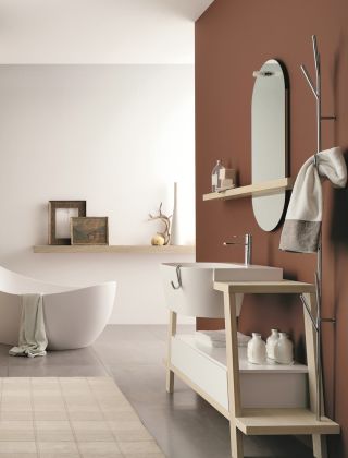现代简约两室两厅卫生间浴室样板房装修图
