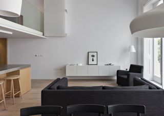 2023现代简约两室两厅组合沙发装修效果图片
