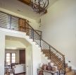 美式家装风格小户型复式客厅楼梯装修效果图片