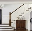 美式室内设计小户型别墅客厅楼梯效果图