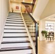 美式家装风格小户型别墅客厅楼梯装修效果图
