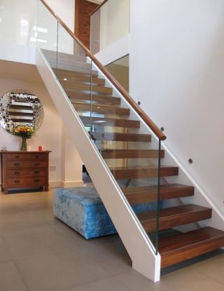 美式室内设计小户型乡村别墅客厅楼梯装修效果图片