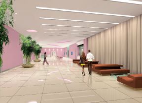 妇科医院大厅走廊装修效果图
