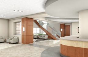 医院大厅装修图片 楼梯设计装修效果图片