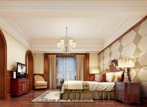 欧式卧室电视背景墙 高级别墅设计