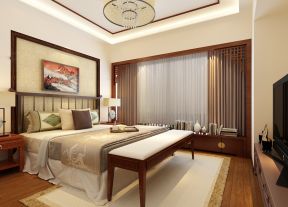中式建筑设计元素 室内卧室装修效果图大全
