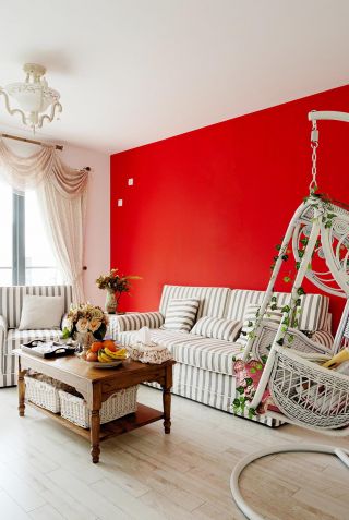 现代小户型客厅沙发颜色搭配效果图