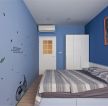 90平现代简约卧室墙贴装修效果图