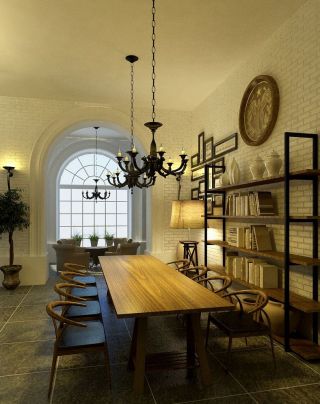 北欧风格咖啡厅装修吊灯效果图片