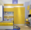 儿童房样板房家具颜色设计效果图