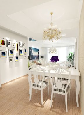 2023欧式8万三居室130平米小餐厅装修效果图片