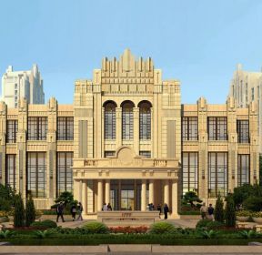 菲特尼健身会所500平米现代风格前台装修效果图  1475   新中式犯格
