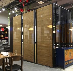 餐馆半截隔断效果图