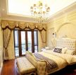 古典卧室风格布艺窗帘装修效果图片