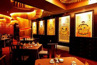 中式快餐店室内装饰装修设计效果图片
