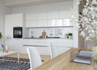 北欧风格开放式厨房装修设计实景图