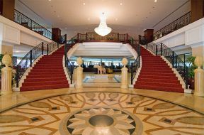 宾馆大厅装修效果图 楼梯设计装修效果图片