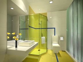 现代卫生间装修效果图 整体浴室图片