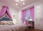 现代欧式风格主卧室床缦装修效果图片
